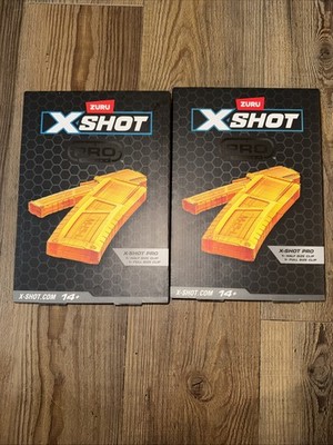 New ZURU X-Shot Set Of 2 Boxes Each Has Shot Pro 1 Half Clip & 1 Full Clip
