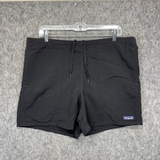 Vintage Patagonia Baggie Swim Trunks Shorts Men's Small Black Gorpcore 5" Inseam