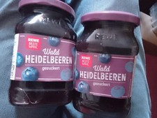 2 Gläser "Waldheidelbeeren" von Rewe Beste Wahl