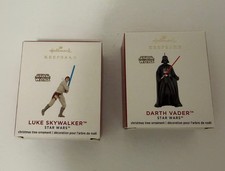 Hallmark 2020 Miniature Keepsake Ornament Darth Vader Luke Skywalker Star Wars