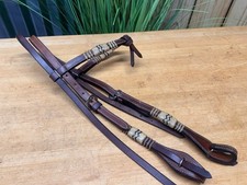 Rawhide Trim Futurity Knot Western Horse Headstall w Quick Change Ends