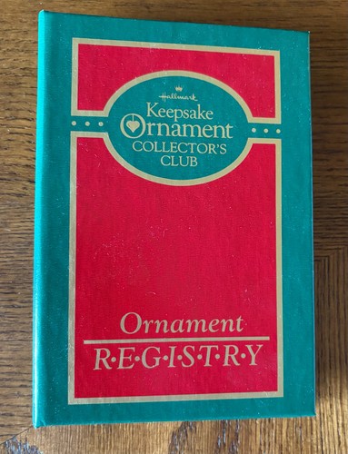 Vintage 1987 Hallmark Keepsake Ornament Collector's Club Registry Binder Book