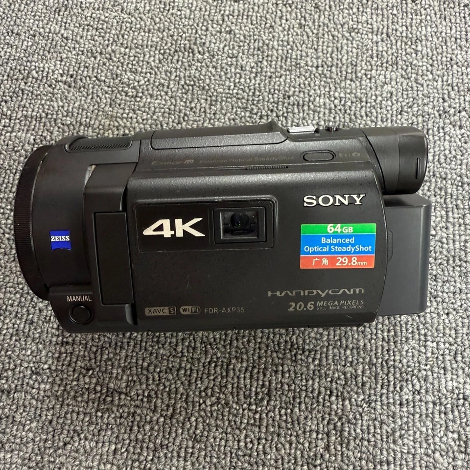 SONY FDR-AXP35 4K Video Cam Handycamer 10x Optical Zoom Built-in Microphone - Image 2 of 4