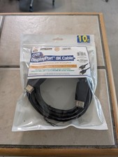 QVS DisplayPort 8K Cable 10' Long Gold Plated DP TO DP Male To Male FREE DOM SHP