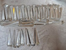 37 Pieces-63mm 2.5in Swarovski STRASS, Crystal Hexagonal Prism, 8671  1 Hole