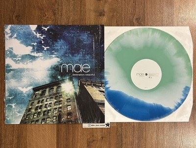 Mae Destination Beautiful vinyl Mint White Aqua Swirl Rare Spartan records press