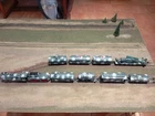 Marklin - ROCO, MEGA WWII MILITARY TRAIN SET WITH ENGINE AND 8 WAGONS, SCALE HO