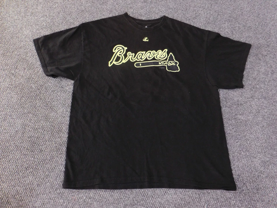 Camiseta Atlanta Braves para hombre 2XL Majestic negra Jason Heyward mlb béisbol Foto 4 de 4