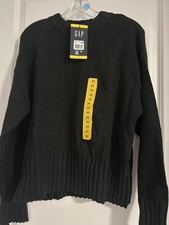 Gap women's Cotton Blend Relaxed Crewneck Sweater-New