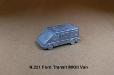 N Gauge   FLEETLINE N.221 FORD TRANSIT MKIII   "UNPAINTED" WHITE METAL CASTING