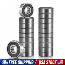20 Pcs 608 2RS Ball Bearings   Bearing Steel and Double Rubber Sealed Miniature