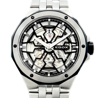 EDOX Delfin Mecano Automatic 85303 200m Skeleton SS Steel Men Automatic Watch