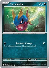 Carvanha #060/094 Me02 Phantasmal Flames Common Reverse Holo Pokemon TCG NM