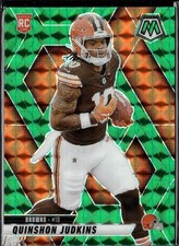 2025 Panini Mosaic #365 Quinshon Judkins Mosaic Green Rookie Cleveland Browns