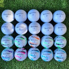 20 x Grade A Mixed  Cheap TaylorMade Speedsoft Ink Golf Balls  Cleaned Used 