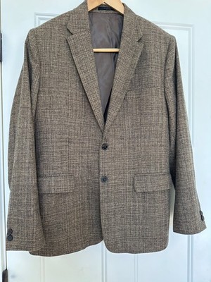 Studio Suits Jacket Mens 38 Blazer Tweed Sport Coat Casual Classic Traditional