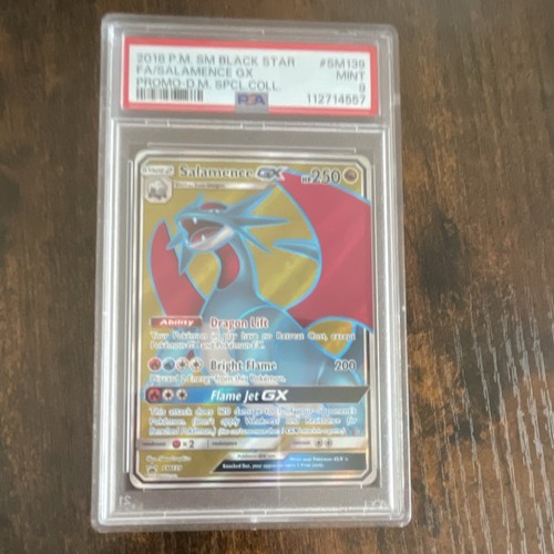 Pokemon PSA 9 2018 Salamence GX SM139 Black Star Promo Holo GX 250 HP
