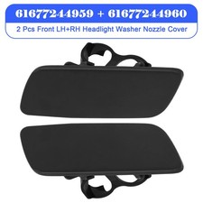 2 Pcs Front LH+RH Headlight Washer Nozzle Cover for Rolls-Royce Ghost 2010-2018