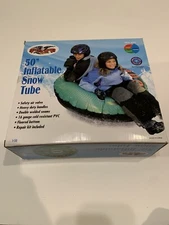 Flexible Flyer I-50 Inflatable Snow Tube 50" Tornado 4 Handles w/ Repair Kit NEW