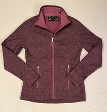 Spyder Endure Women  s Full Zip Midweight Stryke Fleece Lined Jacket Maroon Sz M