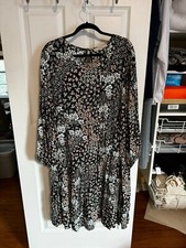 Loft Plus Mutli Color Mid Length Dress Size 18