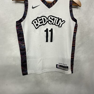 ウェア Brooklyn Nets Kyrie AUGmaeJersey L Youth Nike Kyrie Irving #11 Brooklyn Nets Bed-Stuy White Jersey M