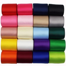 Double Sided Polyester Satin Ribbon 1-1/2 Inch Wide 20 Colors X 2 Yard 40Yard