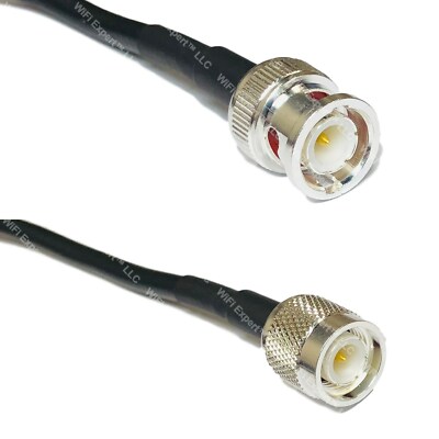 LMR195 Silver BNC MALE to TNC MALE Coax RF Cable USA Lot
