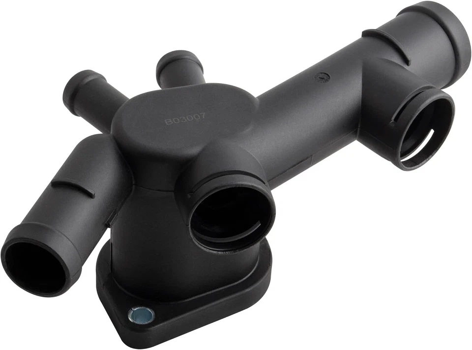 Carcasa de brida de manguera de refrigerante para Volkswagen Beetle L4 1999-2010 2,0 L 06A121132C Foto 2 de 4