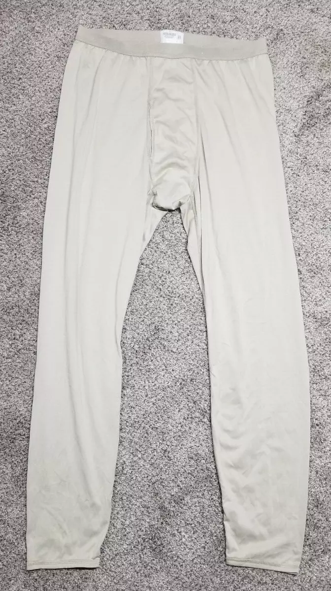 Milliken Mens Long Underwear Large Beige Cold Weather Lightweight
