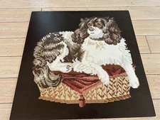 Vintage Elizabeth Bradley King Charles Spaniel Needlepoint Embroidery CHART Dog