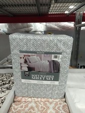 Member's Mark Soft Washed Recycled Microfiber 6-Piece Sheet Set