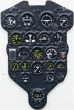 1/48 P-43 Lancer Instrument Panel for Dora Wings Plastic Model Parts YMA4911 NEW