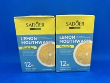 NEW SADOER Lemon Portable Mouthwash 20 Individual Packets  - 2 Boxes