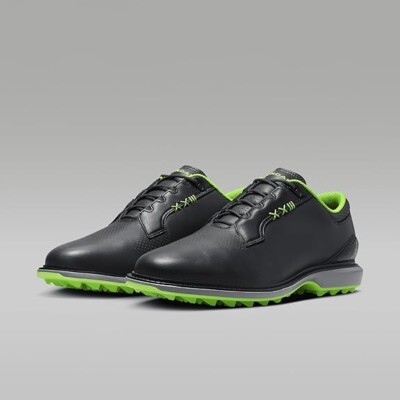 NEW Nike Jordan ADG 5 Spikeless Golf Shoes FQ7874-002 Size 9 Black Nike Jordan ADG 5 Spikeless Golf Shoes Black Green FQ7874  main image 2