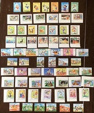 DISNEY GRENADINES GRENADA MNH DISNEY STAMPS WITH TABS MULTIPLE SETS LOT