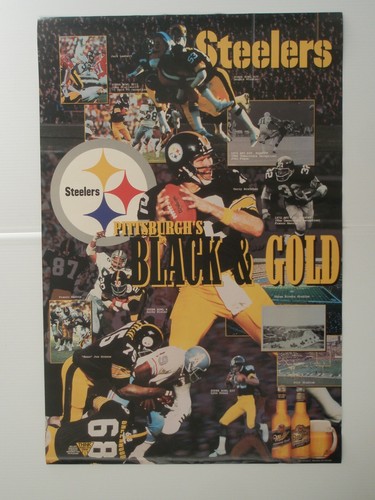 PITTSBURGH STEELERS Poster CHOICE Lambert SCHEDULE Bradshaw Harris Beer ORIGINAL - Picture 25 of 29