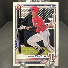 2021 Bowman Draft Aaron Zavala #BD-101 Texas Rangers