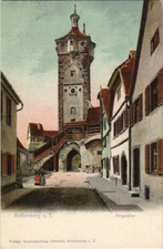 Old postcard AK Rothenburg- Klingentor GERMANY (1074421)
