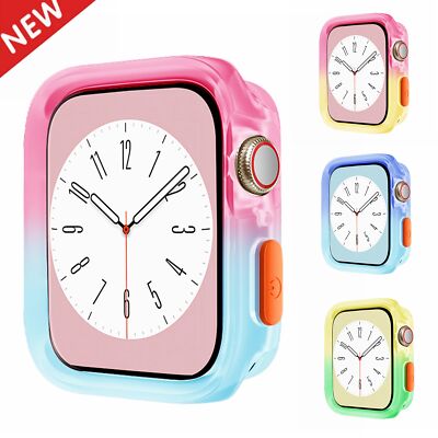 Case Cover For Apple Watch Series 9/8/6/SE/5 iWatch 40/45/49mm Bumper Shockproof