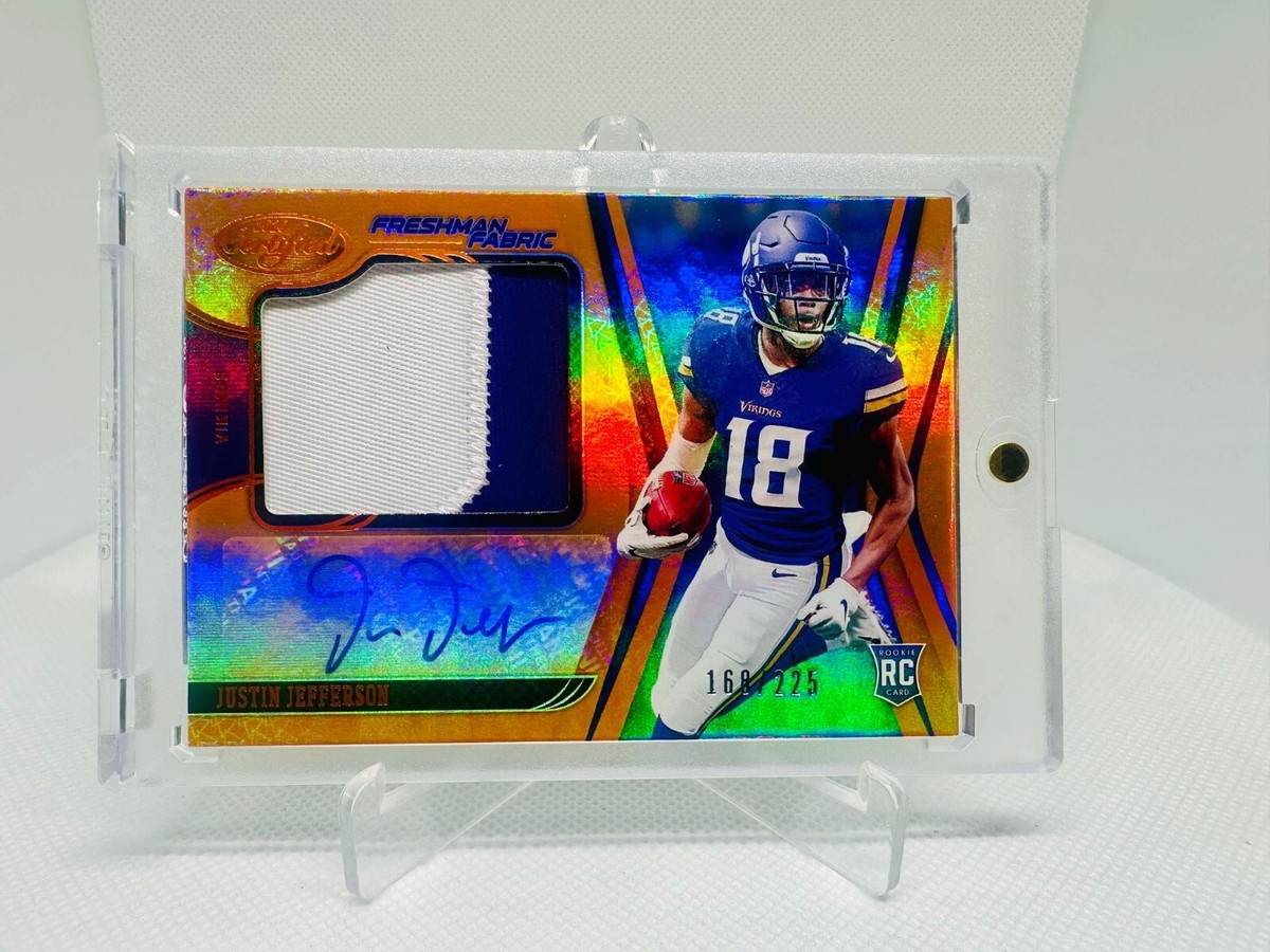 Justin Jefferson 2020 Panini Certified Freshman Fabric RPA /225