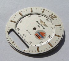 Breitling Pluton A51038 Zifferblatt COPA DEL REY silber farbend silver dial I188