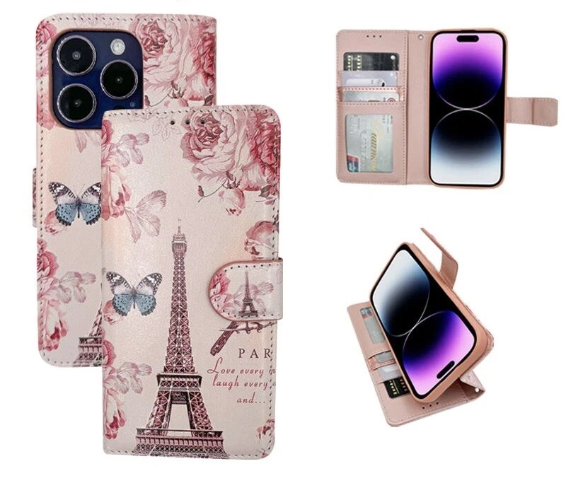 For Samsung Galaxy A15 A05 A05S 5G  Flower Wallet Case Leather Flip Phone Cover - Image 2 of 4