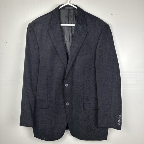 Andrew Fezza- ASSETS | Velour Two Button Blazer | Black 46