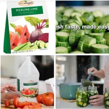 Mrs. Wages Pickling Lime 1-Pound Resealable Bag GREAT 4 Jarring & Water Glassing