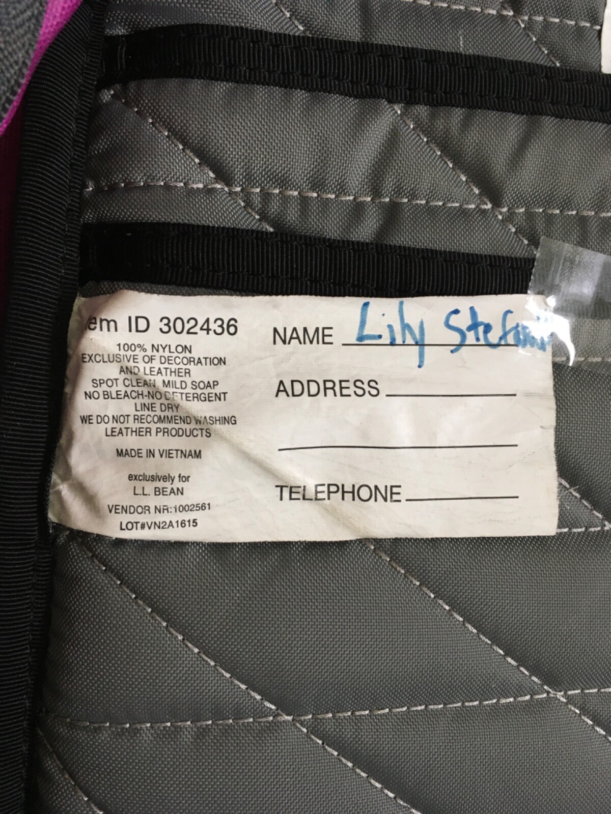 LL BEAN BACKPACK DIGITAL ORGANIZER Purple Padded Compartments Laptop School Work eBay