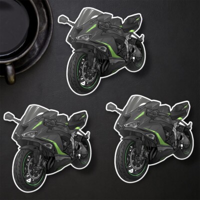 ZX-6R 2024-2025 Stickers - Set of 3 KissCut Decals for Kawasaki