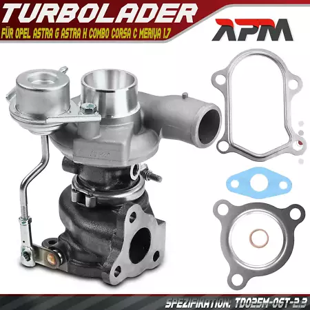 Turbolader OPEL ASTRA G Stufenheck 1.7 DTI 16V (F69_)