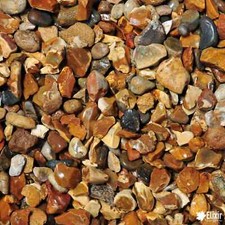 Decorative Golden Gravel Coloured Chippings Stones Pebbles Cobble Shingles