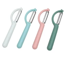 4-Pack Stainless Steel P-Type Peeler Set – Fruit & Vegetable Kitchen Tool Set